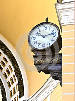 Palace square chiming clock photo