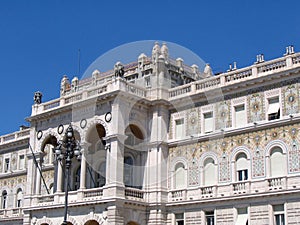 Palace in Triest in Italy