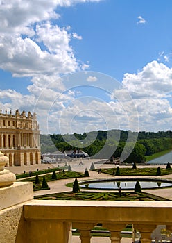 Palace Versailles Vertical Garden View from Window