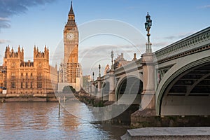 Palace of Westminster, Big Ben and Westminster bridge