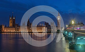 The Palace of Westminster London at Dusk