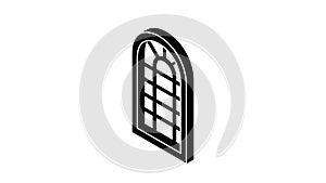 Palace window frame icon animation