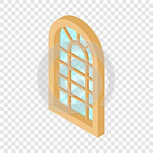 Palace window frame icon, isometric 3d style