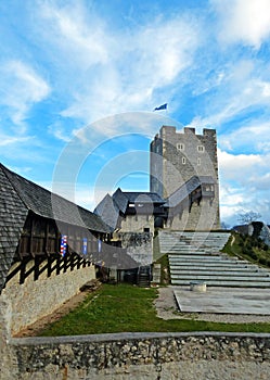 Palace Yard of Celje Castle and Frederick Tower