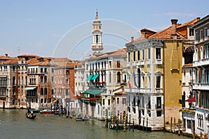 Palaces in the Canal Grande, Venice, Italy