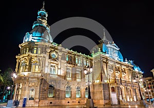 Palacio consistorial, the city hall of Cartagena, Spain
