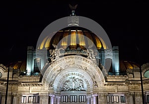 Palacio de Bellas Artes facade, Mexico City