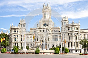 Palacio de Comunicaciones in Madrid, Spain photo