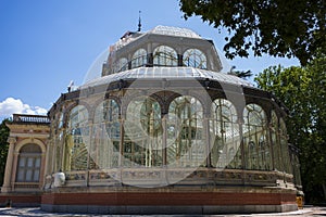 The Palacio de Cristal, Buen Retiro Park, Madrid, Spain