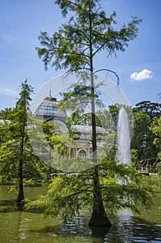 The Palacio de Cristal, Buen Retiro Park, Madrid, Spain