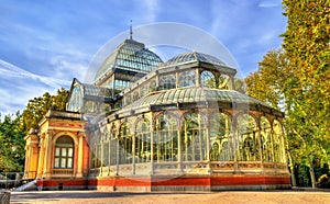 Palacio de Cristal in Buen Retiro Park - Madrid, Spain photo