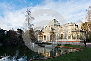 The Palacio de Cristal Crystal Palace is a glass and metal str