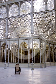 Palacio de Cristal or Crystal Palace in Madrid