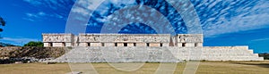 Palacio del Gobernador Governor`s Palace building in the ruins of the ancient Mayan city Uxmal, Mexi photo
