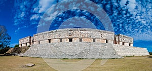 Palacio del Gobernador Governor`s Palace building in the ruins of the ancient Mayan city Uxmal, Mexi photo