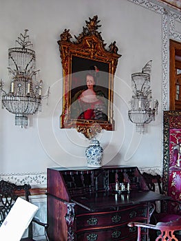 Palacio Nacional de Queluz National Palace. Sala da Tocha aka Torch Room. photo