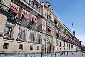 Palacio Nacional (National Palace) at the ZÃÂ³calo, Mexico City photo