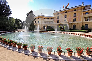 The Palacio Real de Pedralbes or Palau Reial de Pedralbes is a building placed in the middle of an ample garden in the district of