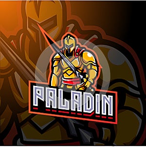 Paladin esport mascot logo design