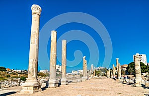 Palaestra at the Al Mina archaeological site in Tyre, Lebanon