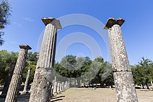 Palaestra monument (3rd cent. B.C.) in Olympia, Greece