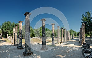 The Palaestra or Palestra in ancient Olympia, Greece photo