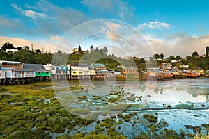 Palafitos in Chiloe photo