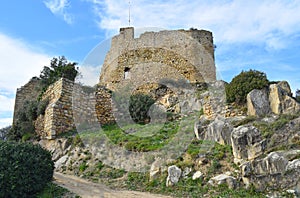 Palafolls Castle in the province of Barcelona photo