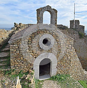 Palafolls Castle in the province of Barcelona photo