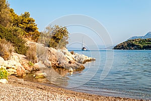 Palaia Epidaurus beach, Argolis, Greece