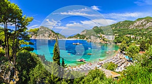 Palaiokastritsa beach on Corfu