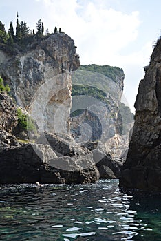 Palaiokastritsa cliffs