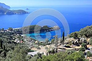 Palaiokastritsa on Corfu island. Ionian Sea, Greece. photo