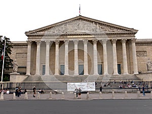 The Palais Bourbon, the meeting place of the National Assembly, Paris, France