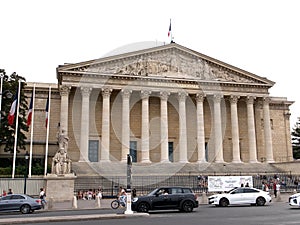 The Palais Bourbon, the meeting place of the National Assembly, Paris, France