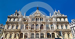 The Palais de la Bourse, a historic monument in Lyon, France