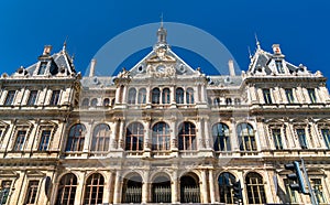 The Palais de la Bourse, a historic monument in Lyon, France