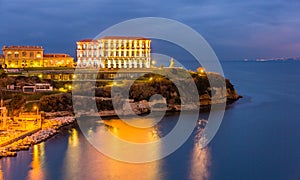 Palais du Pharo in Marseille by night