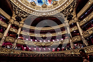 Palais Garnier - Paris Opera House - Auditorium interior decoration