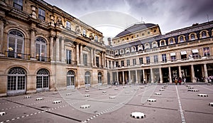 Palais-Royal and Buren columns, Paris, France