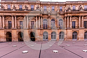 Palais-Royal and Buren columns, Paris, France