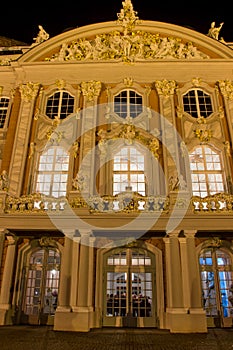 Palais trier gemany at night