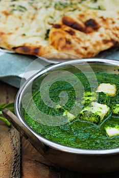 Palak paneer spinach Curry Indian Food