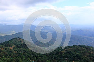 Palakkayam thattu, panoramic view of Kannur, Kerala, India