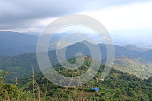 Palakkayam thattu, panoramic view of Kannur, Kerala, India