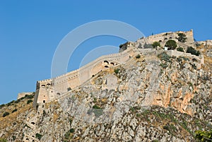 Palamidi Fortress On Nafplio Hill, Greece photo