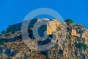 Palamidi fortress overlooking Greek town Nafplio