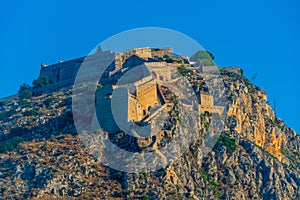 Palamidi fortress overlooking Greek town Nafplio