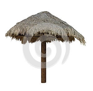 Palapa, Thatched Umbrella - Isolated