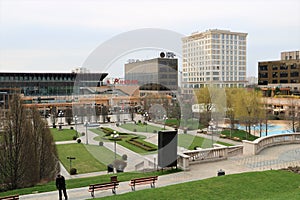 Palas complex in Iasi Romania. Hotel, buildings.